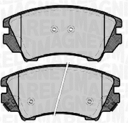 Bremsbelagsatz, Scheibenbremse Vorderachse Magneti Marelli 363916060724 von Magneti Marelli