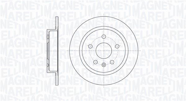 Bremsscheibe Hinterachse Magneti Marelli 361302040101 von Magneti Marelli