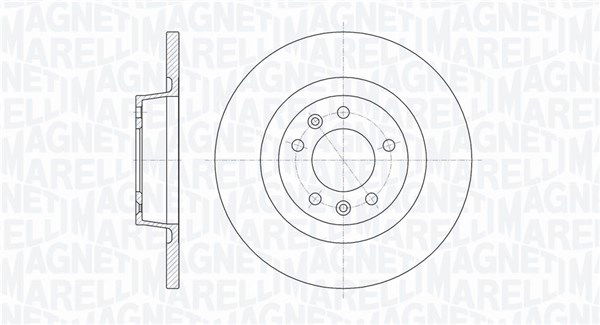 Bremsscheibe Hinterachse Magneti Marelli 361302040105 von Magneti Marelli