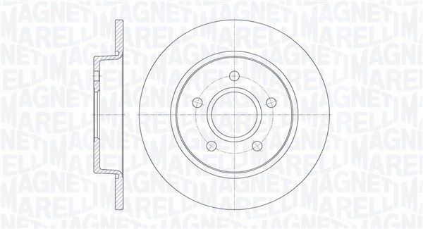 Bremsscheibe Hinterachse Magneti Marelli 361302040107 von Magneti Marelli