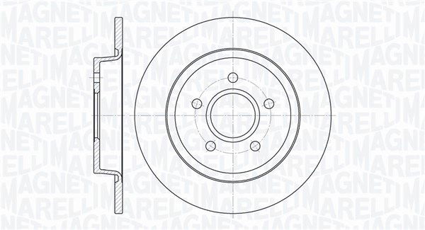 Bremsscheibe Hinterachse Magneti Marelli 361302040109 von Magneti Marelli