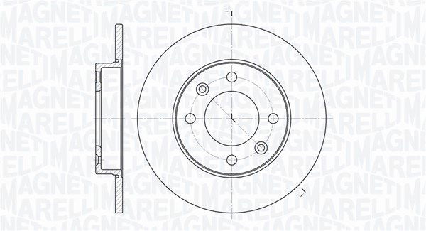 Bremsscheibe Hinterachse Magneti Marelli 361302040111 von Magneti Marelli