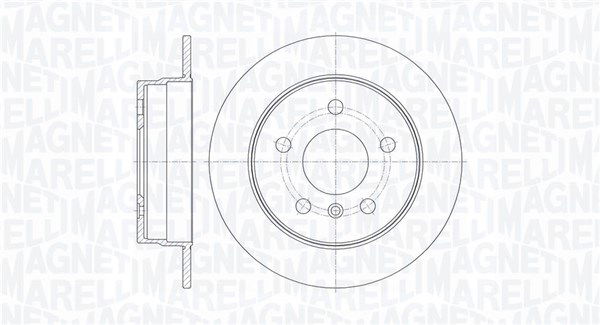 Bremsscheibe Hinterachse Magneti Marelli 361302040113 von Magneti Marelli