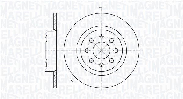 Bremsscheibe Hinterachse Magneti Marelli 361302040119 von Magneti Marelli