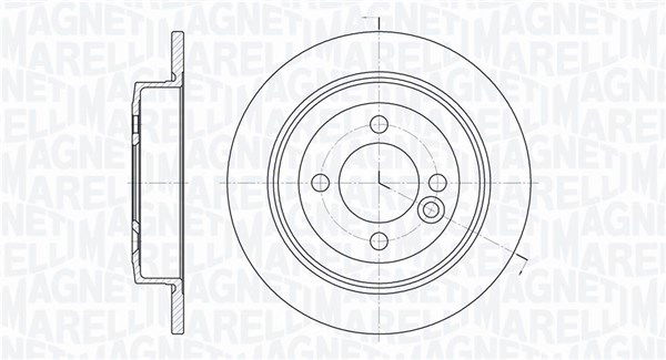 Bremsscheibe Hinterachse Magneti Marelli 361302040123 von Magneti Marelli