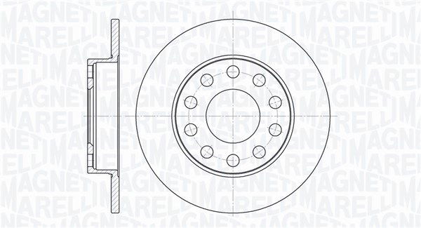 Bremsscheibe Hinterachse Magneti Marelli 361302040125 von Magneti Marelli