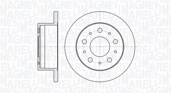 Bremsscheibe Hinterachse Magneti Marelli 361302040135 von Magneti Marelli