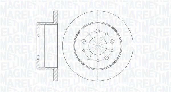 Bremsscheibe Hinterachse Magneti Marelli 361302040137 von Magneti Marelli