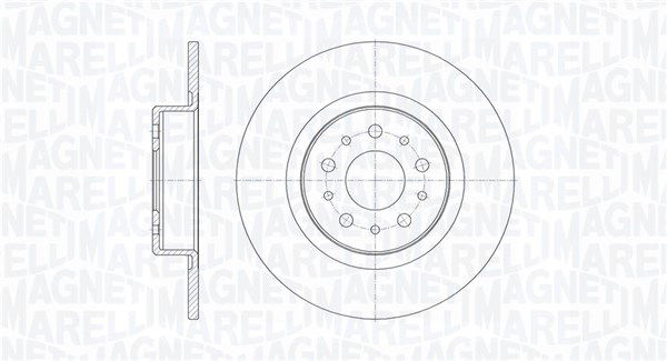 Bremsscheibe Hinterachse Magneti Marelli 361302040139 von Magneti Marelli