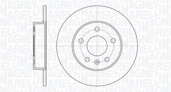 Bremsscheibe Hinterachse Magneti Marelli 361302040141 von Magneti Marelli