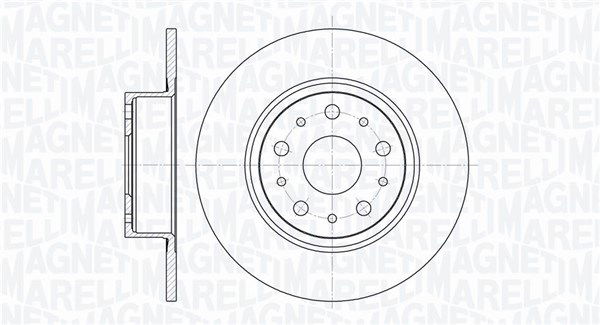 Bremsscheibe Hinterachse Magneti Marelli 361302040155 von Magneti Marelli