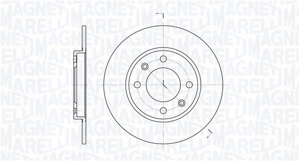 Bremsscheibe Hinterachse Magneti Marelli 361302040163 von Magneti Marelli