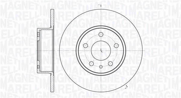 Bremsscheibe Hinterachse Magneti Marelli 361302040185 von Magneti Marelli