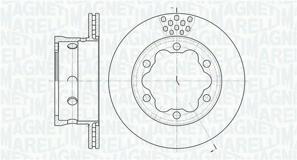 Bremsscheibe Hinterachse Magneti Marelli 361302040298 von Magneti Marelli