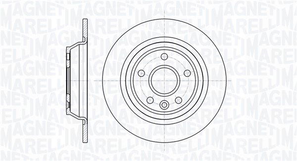 Bremsscheibe Hinterachse Magneti Marelli 361302040337 von Magneti Marelli