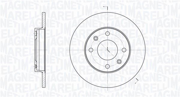 Bremsscheibe Magneti Marelli 361302040189 von Magneti Marelli