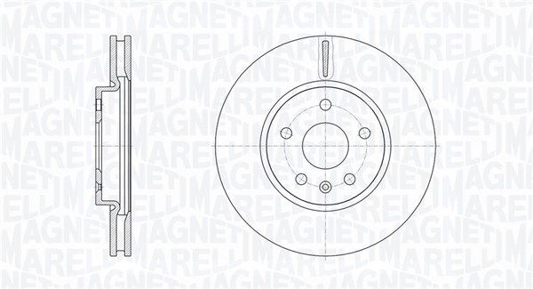 Bremsscheibe Vorderachse Magneti Marelli 361302040104 von Magneti Marelli