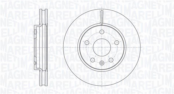 Bremsscheibe Vorderachse Magneti Marelli 361302040106 von Magneti Marelli