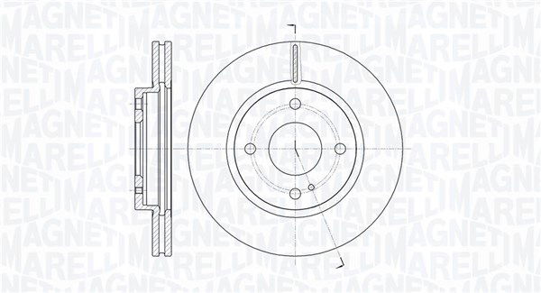 Bremsscheibe Vorderachse Magneti Marelli 361302040108 von Magneti Marelli