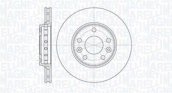 Bremsscheibe Vorderachse Magneti Marelli 361302040110 von Magneti Marelli