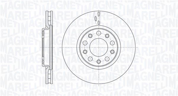 Bremsscheibe Vorderachse Magneti Marelli 361302040112 von Magneti Marelli