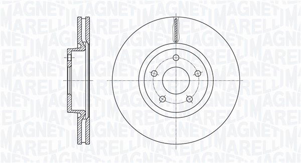 Bremsscheibe Vorderachse Magneti Marelli 361302040116 von Magneti Marelli