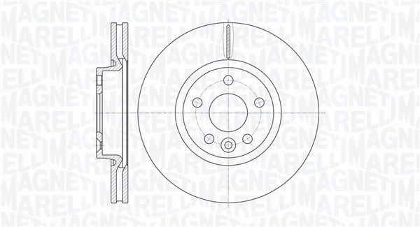 Bremsscheibe Vorderachse Magneti Marelli 361302040118 von Magneti Marelli