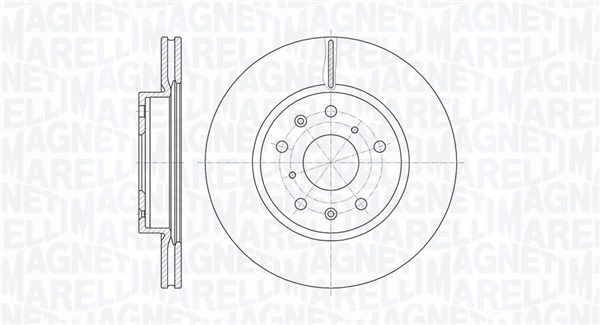 Bremsscheibe Vorderachse Magneti Marelli 361302040120 von Magneti Marelli