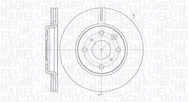 Bremsscheibe Vorderachse Magneti Marelli 361302040124 von Magneti Marelli