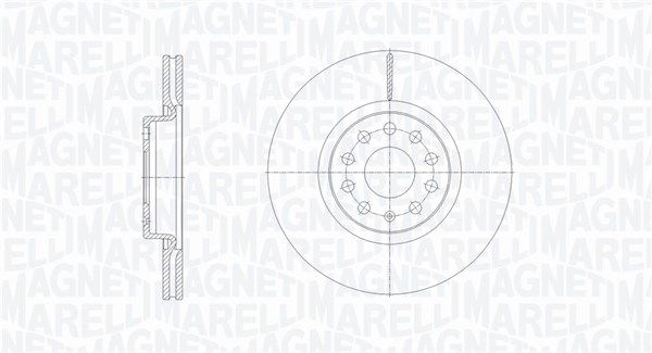 Bremsscheibe Vorderachse Magneti Marelli 361302040126 von Magneti Marelli