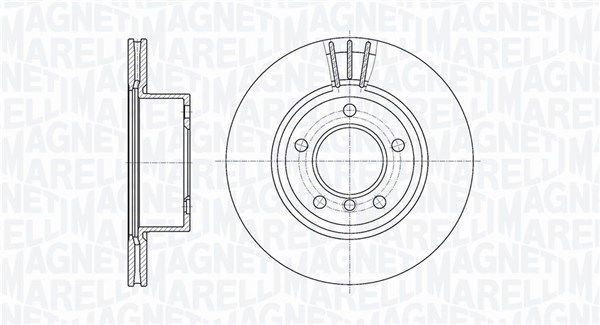 Bremsscheibe Vorderachse Magneti Marelli 361302040128 von Magneti Marelli