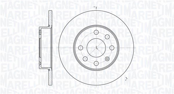 Bremsscheibe Vorderachse Magneti Marelli 361302040129 von Magneti Marelli