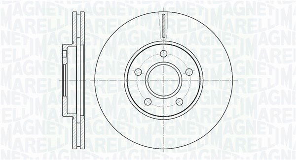 Bremsscheibe Vorderachse Magneti Marelli 361302040130 von Magneti Marelli