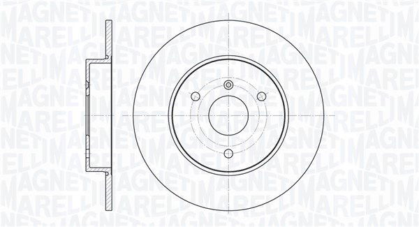 Bremsscheibe Vorderachse Magneti Marelli 361302040131 von Magneti Marelli