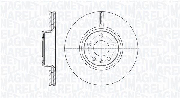 Bremsscheibe Vorderachse Magneti Marelli 361302040132 von Magneti Marelli