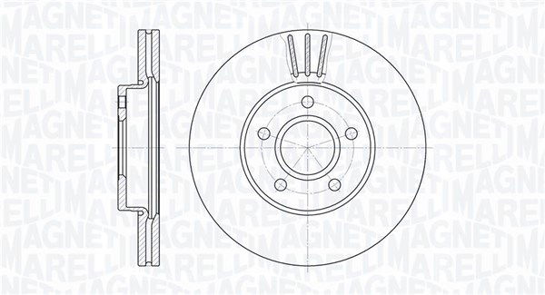 Bremsscheibe Vorderachse Magneti Marelli 361302040136 von Magneti Marelli