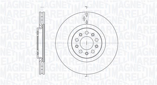 Bremsscheibe Vorderachse Magneti Marelli 361302040142 von Magneti Marelli