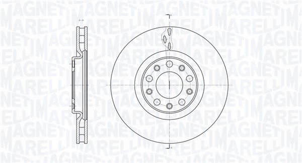 Bremsscheibe Vorderachse Magneti Marelli 361302040144 von Magneti Marelli