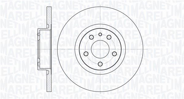 Bremsscheibe Vorderachse Magneti Marelli 361302040145 von Magneti Marelli