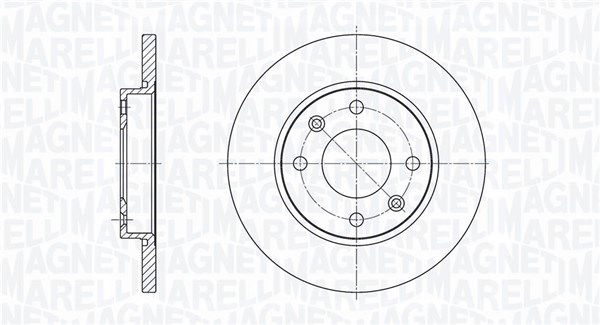 Bremsscheibe Vorderachse Magneti Marelli 361302040147 von Magneti Marelli