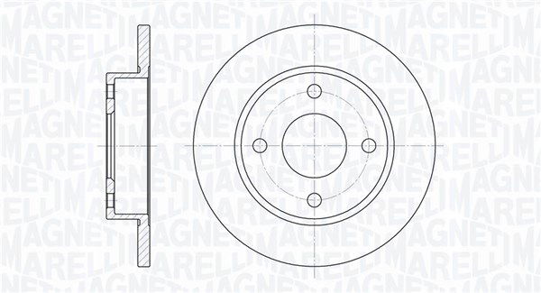 Bremsscheibe Vorderachse Magneti Marelli 361302040153 von Magneti Marelli