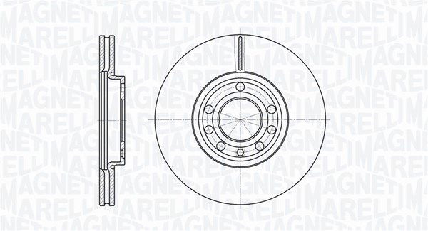 Bremsscheibe Vorderachse Magneti Marelli 361302040154 von Magneti Marelli