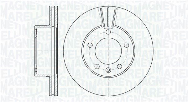 Bremsscheibe Vorderachse Magneti Marelli 361302040160 von Magneti Marelli