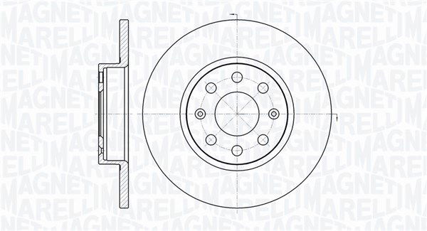 Bremsscheibe Vorderachse Magneti Marelli 361302040165 von Magneti Marelli