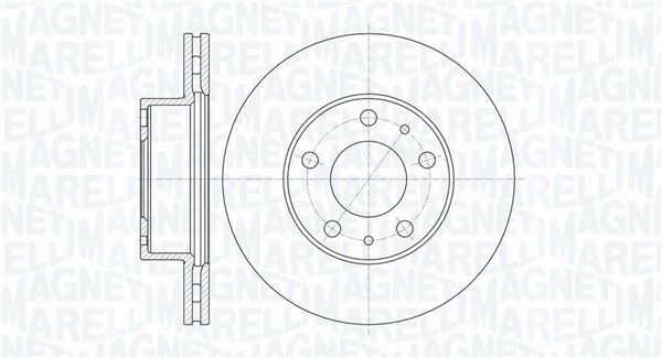 Bremsscheibe Vorderachse Magneti Marelli 361302040168 von Magneti Marelli