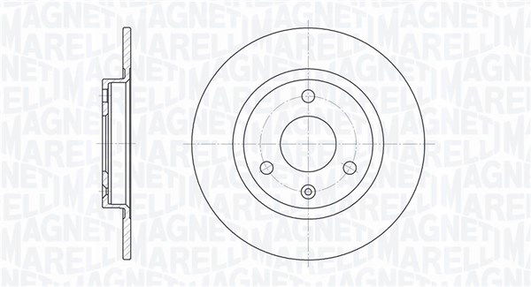 Bremsscheibe Vorderachse Magneti Marelli 361302040173 von Magneti Marelli