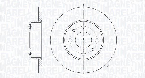 Bremsscheibe Vorderachse Magneti Marelli 361302040175 von Magneti Marelli