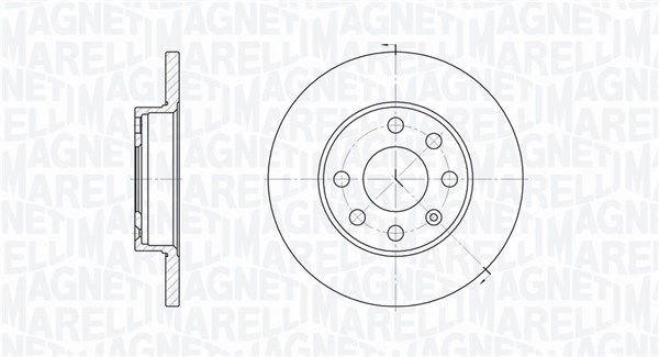 Bremsscheibe Vorderachse Magneti Marelli 361302040177 von Magneti Marelli