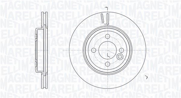 Bremsscheibe Vorderachse Magneti Marelli 361302040182 von Magneti Marelli