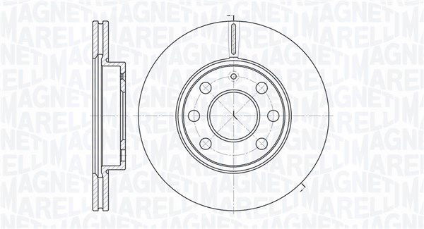 Bremsscheibe Vorderachse Magneti Marelli 361302040184 von Magneti Marelli